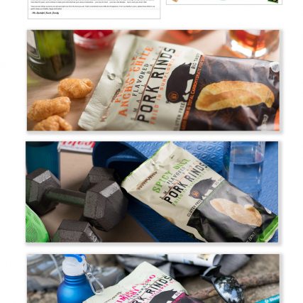 Packaging photography for food brand. Images for promotions and social media.