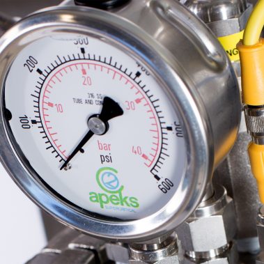 Industrial photography details for product brochure.